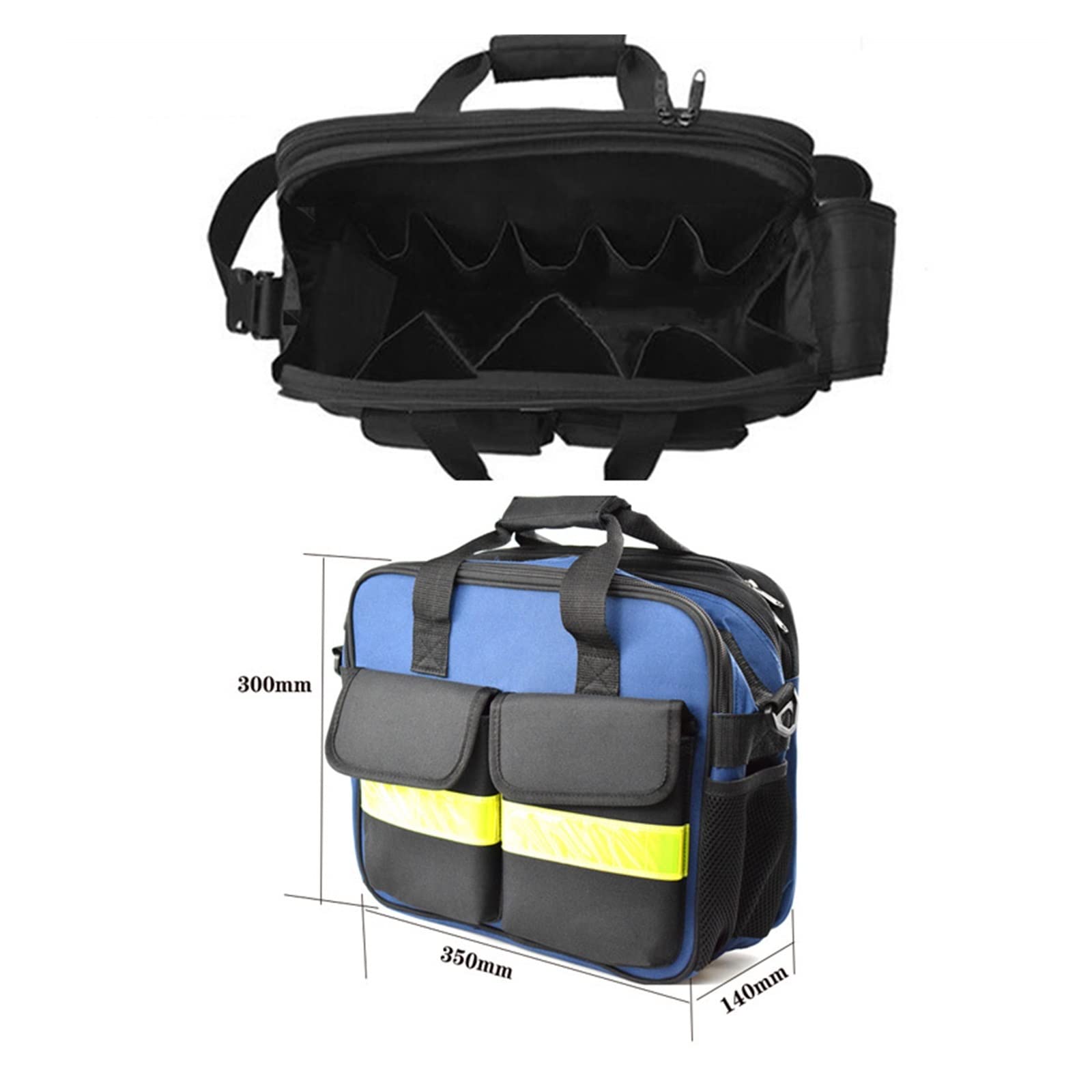 Organizer Utensili Tool Bag Oxford Cloth Electrician Bag, Multi-Pocket Storage Tool Bag Portautensili da Giardino
