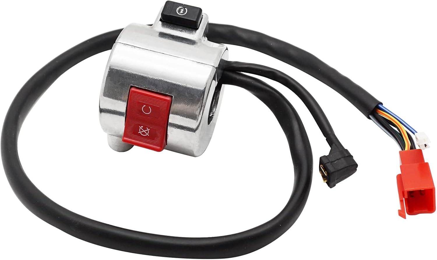 Right Start Stop Kill Control Switch for Honda Shadow Aero 750 VT750C 2004-2007, OEM# 35130-MEG-673 35130-MEG-672 35130-MEG-671