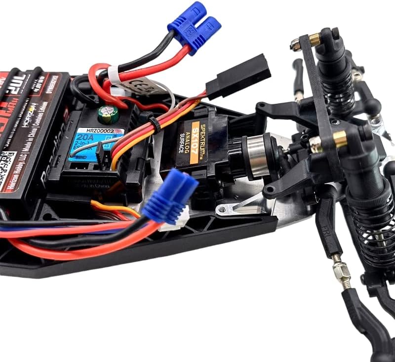 KYX Racing Aluminum Front Brace Set Upgrades Parts Accessories for 1/18 RC Crawler Car LOSI Mini-B Mini-T 2.0 Buggy (Black)