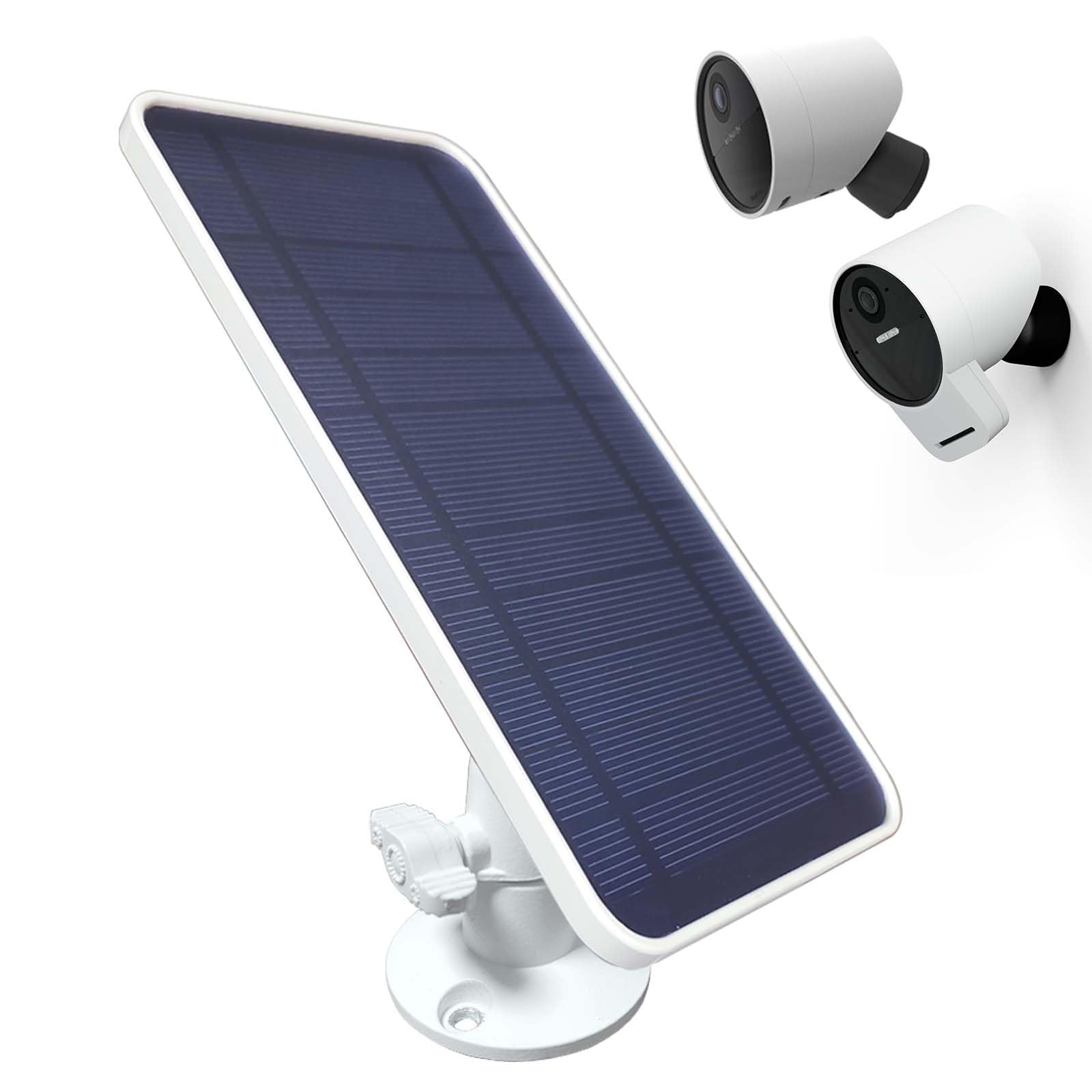 DIANMU Solar Panel for SimpliSafe Outdoor Security Camera & Series 2, with 13FT Weatherproof Cable and Aluminum Alloy Adjustable Mount (1 Pack)