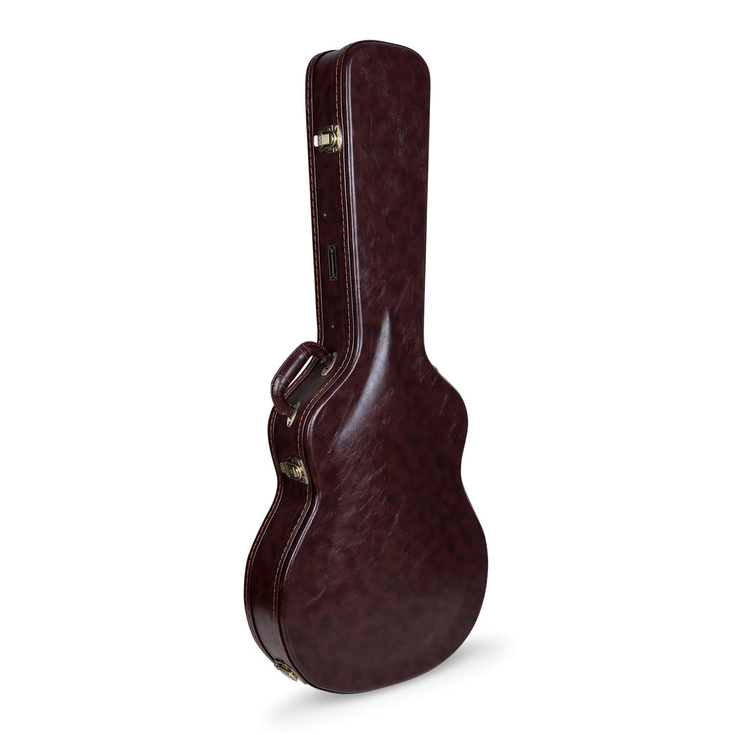 Crossrock 335 Étui semi-creux pour guitare électrique Argenté Wooden marron