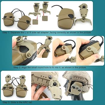 Amazon.co.jp: タクティカルヘルメット ARCレールアダプター