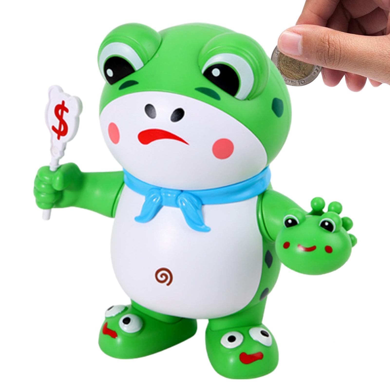 貯金箱 カエル コインバンク キャラクター かわいい ユニーク ソフビ製 プラスチック 樹脂 取り出し可能 割れにくい 丈夫 ビッグサイズ リビング  子供部屋 インテリア 置物 オブジェ ギフト プレゼント Amazon.co.jp: カエル銀行 | 貯金箱,大きいサイズユニークな素敵な ...