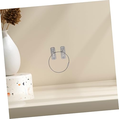 Miniatura 5 de BESPORTBLE Juego de 6 correas de seguridad para muebles Anclajes de pared anti-punta de 110 libras para bebés - Anclaje de muebles de acero