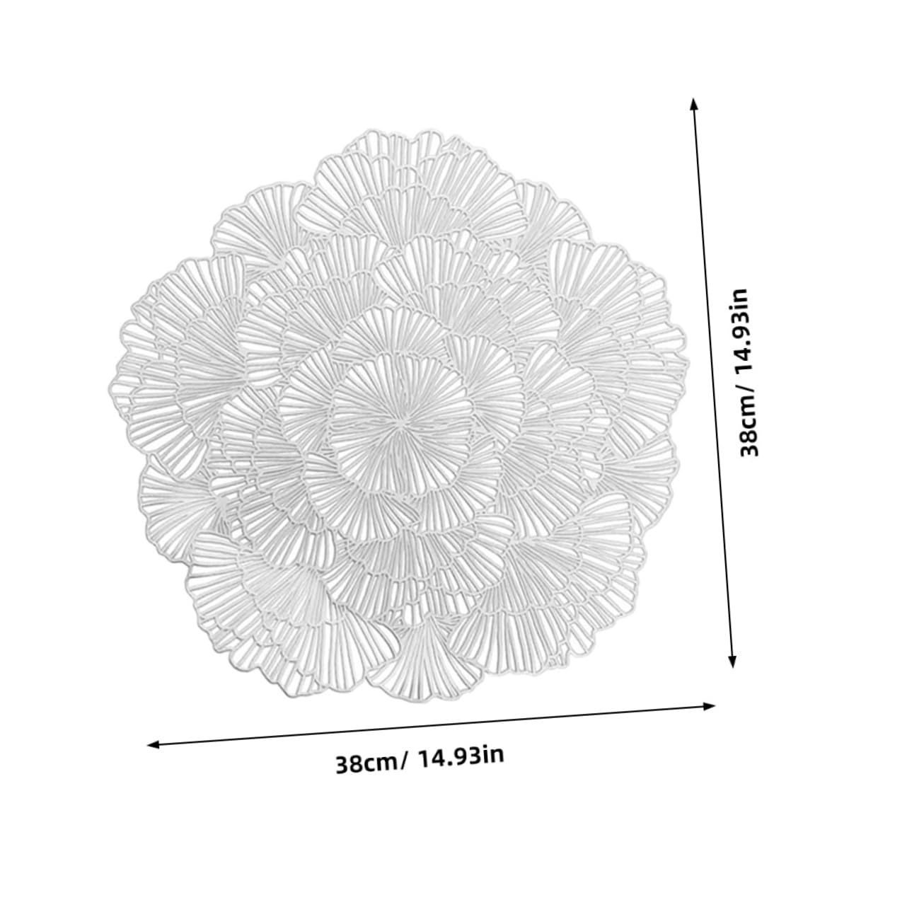 12piezas Manteles Individuales Antideslizantes Resistentes Al Diseño Ginkgo Salvamanteles Decorativos para y Mesa De