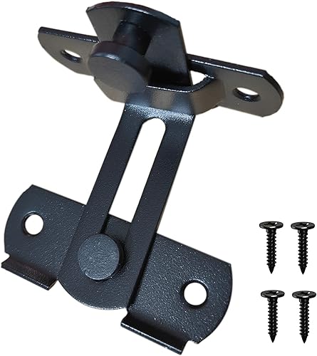 Tunish - Cerradura grande para puerta corrediza de granero, pestillo de puerta delantera de seguridad para gabinete de vino, baño, garaje, jardín,