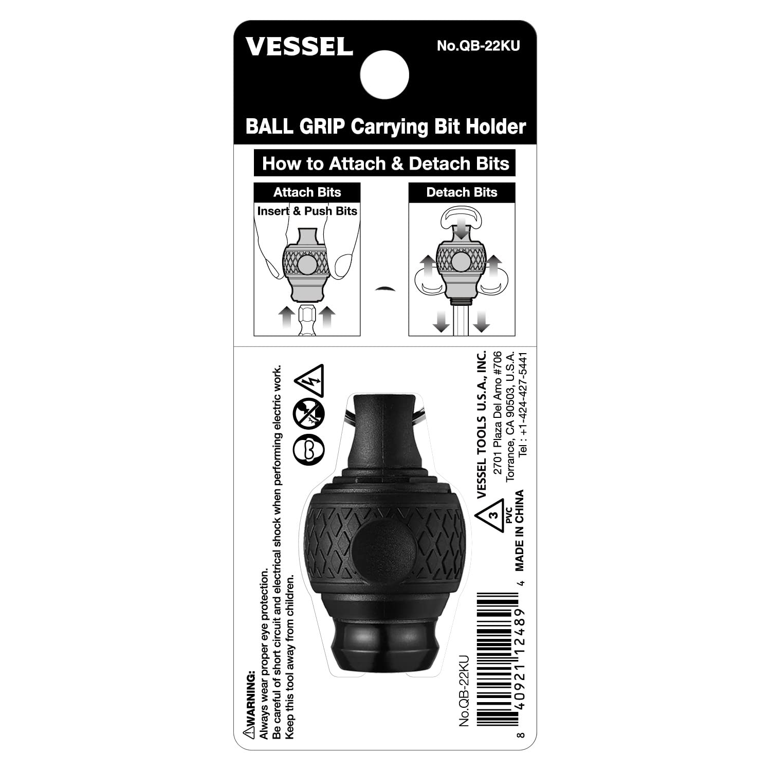 VESSEL - Kugelgriff-Bithalter Nr. QB-22KU