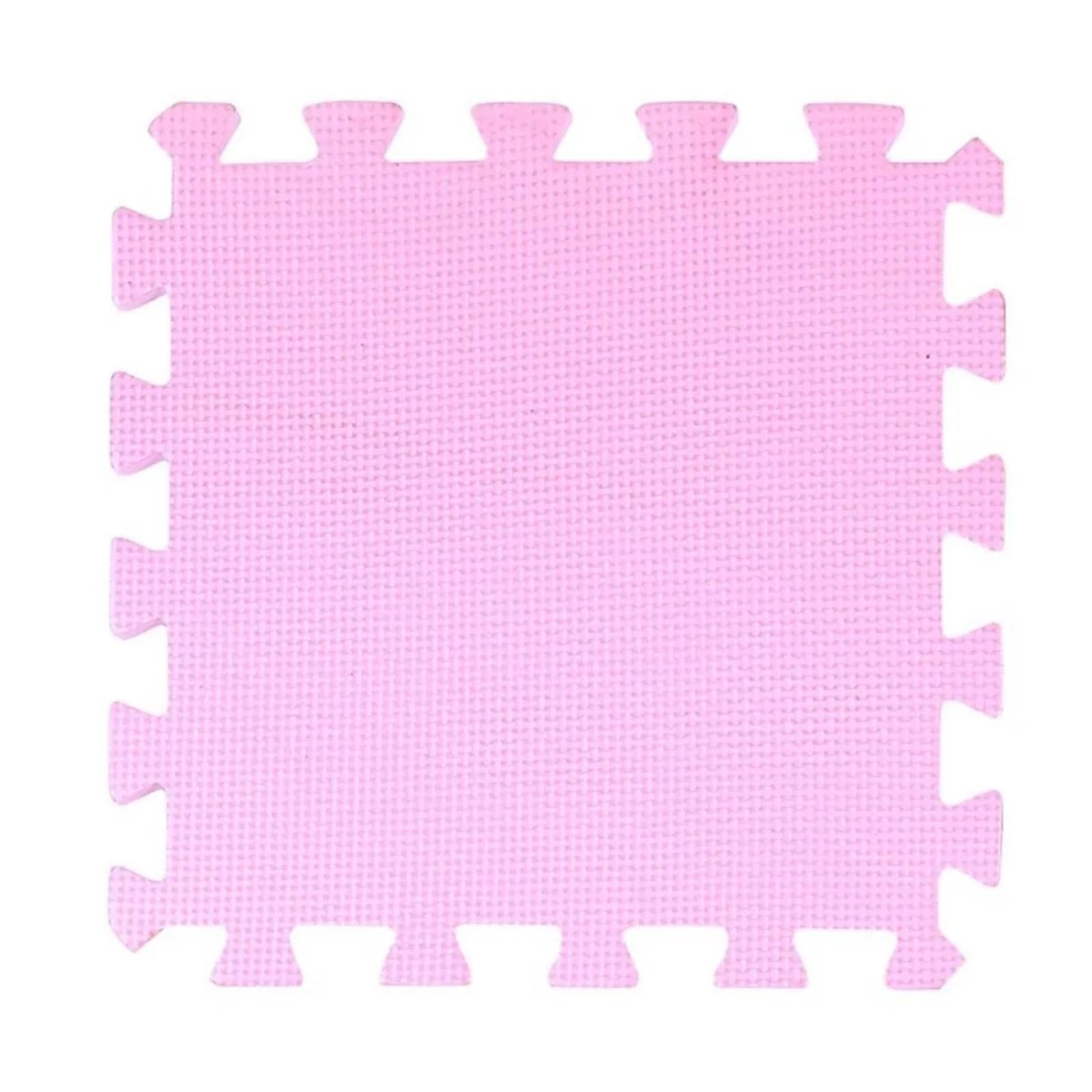 Alfombra de Juego Espuma EVA fácil Limpieza, Superficie Protectora entrelazada, Almohadilla Suelo, Rompecabezas, esteras Suaves Yoga for el del hogar, 8 Uds para Gimnasio(Pink)