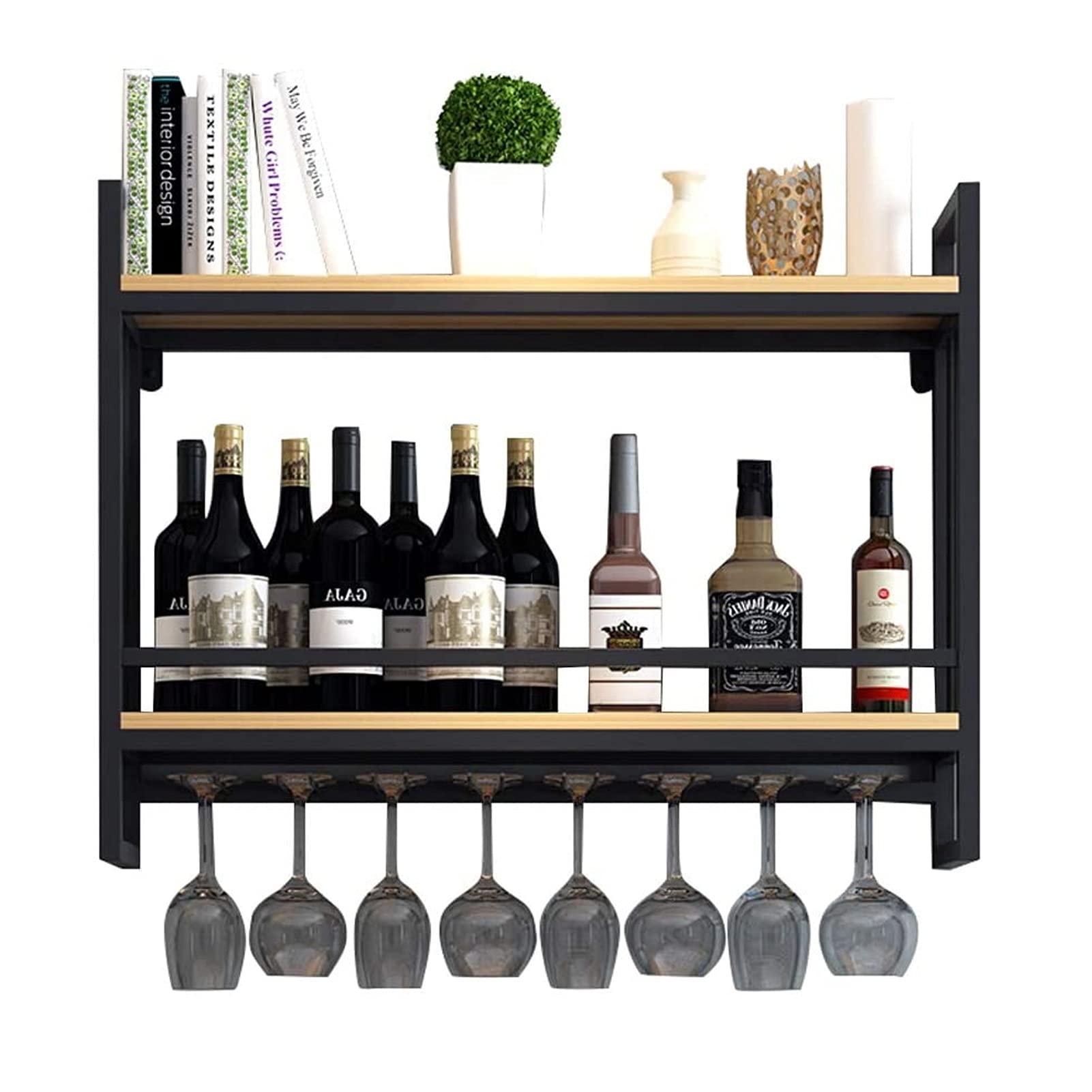 Étagère de rangement pour vin murale contre l'encombrement