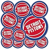 Detroit Pistons NBA Officially Licensed Sticker Vinyl Decal Laptop Water Bottle Car Scrapbook (Type 3-1)