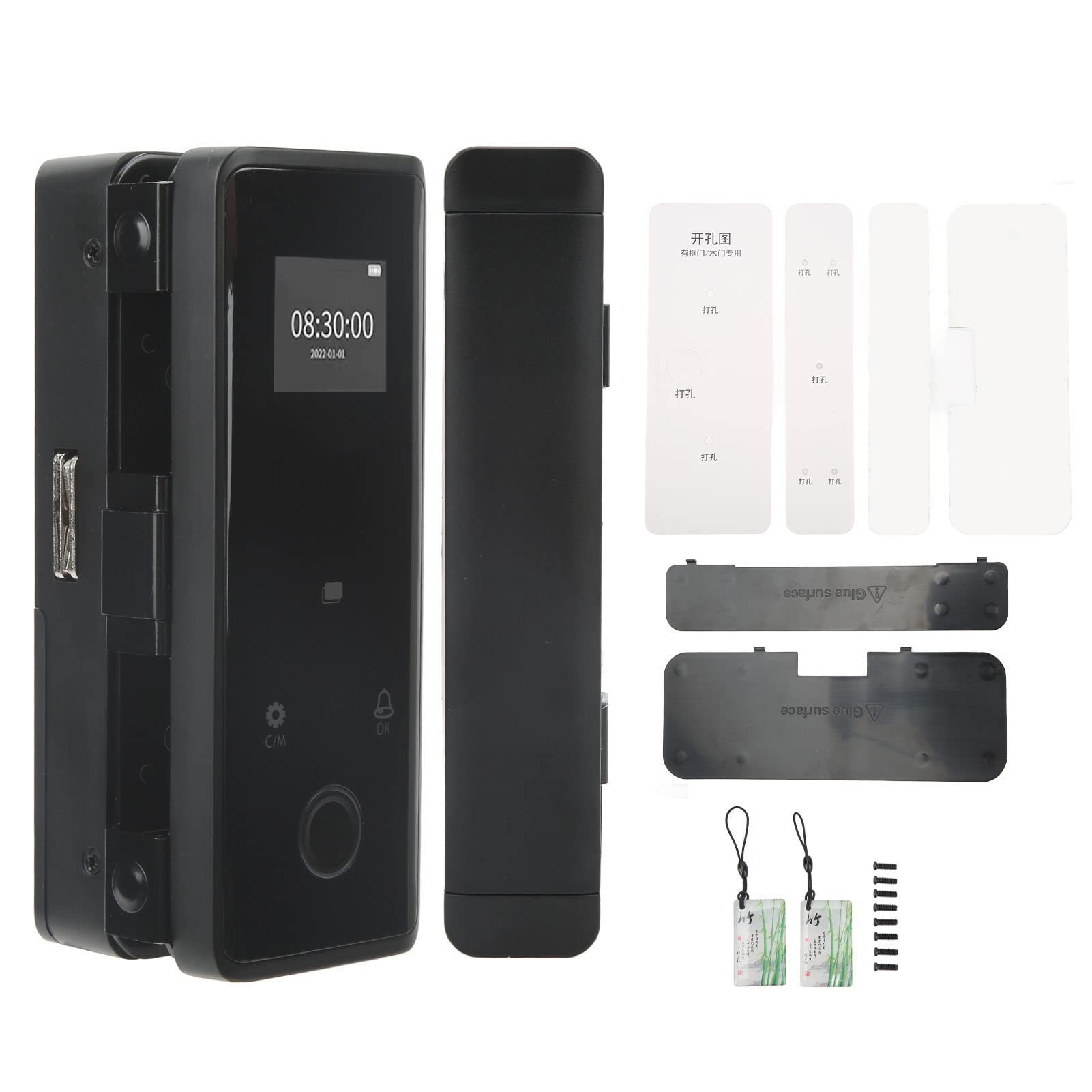 Front and side view of the Dioche Smart Lock