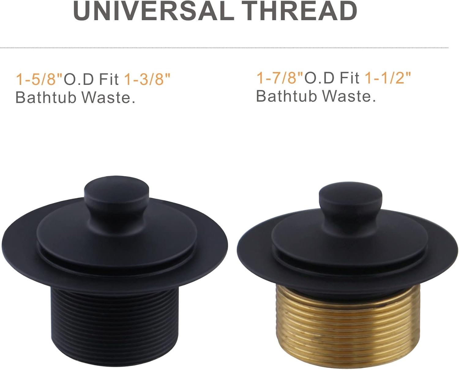 Buy Black Bathtub Tub Drain Conversion Kit Assembly, Wellup Lift and