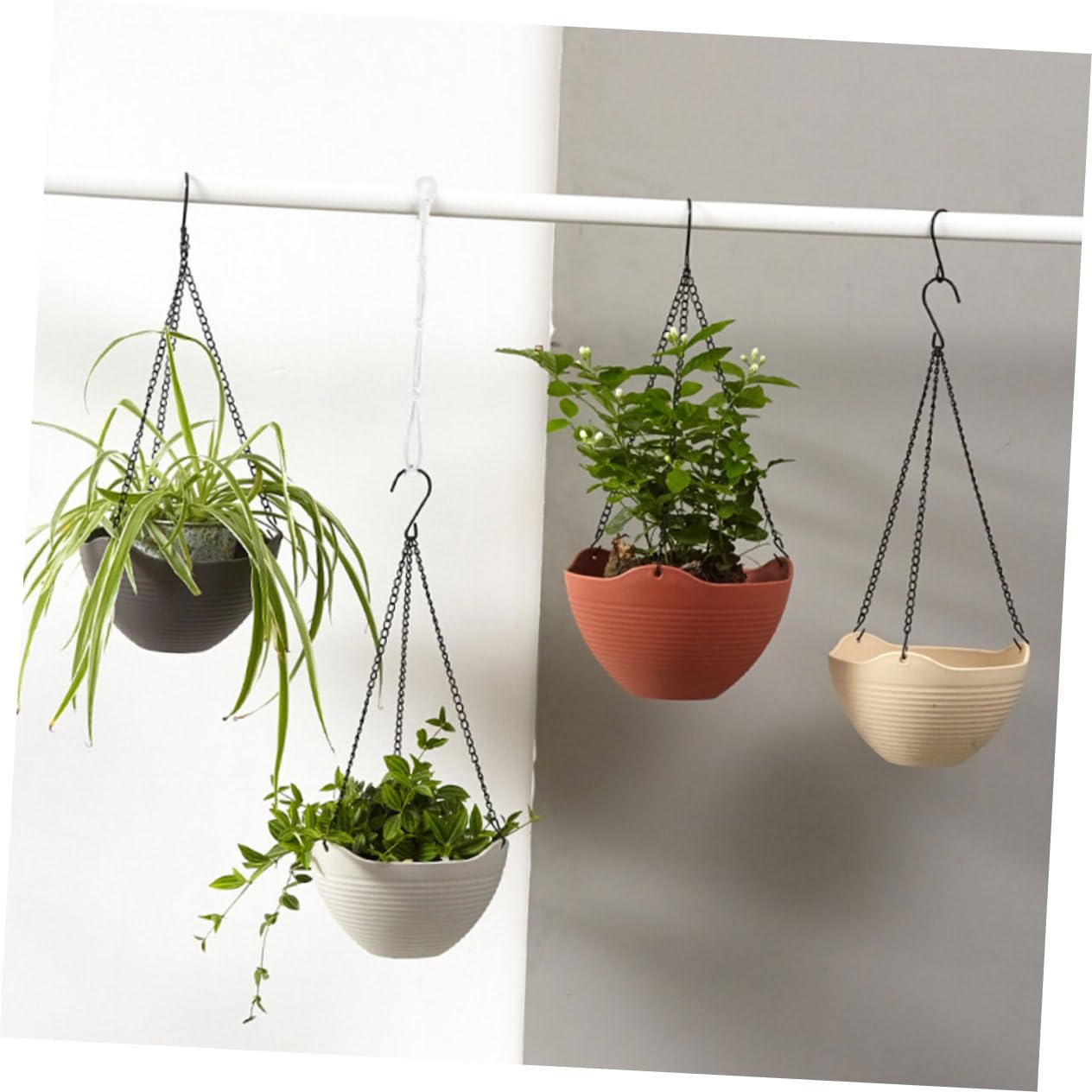 Yardwe 20stücke Pflanzenhalter Wandbefestigung Verstellbare Makramee Blumenampel Halterung Für Innen Und Außenbereich Robuste Aufhängung Für Pflanzgefäße Und Blumenkübel