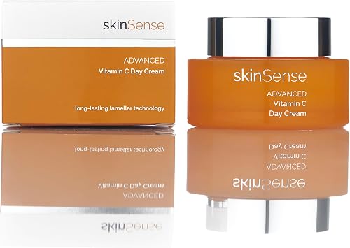 SkinSense Advanced Vitamin C Day Cream 50ml, Brightening Moisturiser for Women, Face Cream with Vitamin C, Grapefruit Extract, Pomelo & Lemon Peel