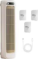 Ar condicionado portátil - Ventilador de refrigeração montado na parede com 3 velocidades e tela de LED, carregamento USB para quarto e escritório