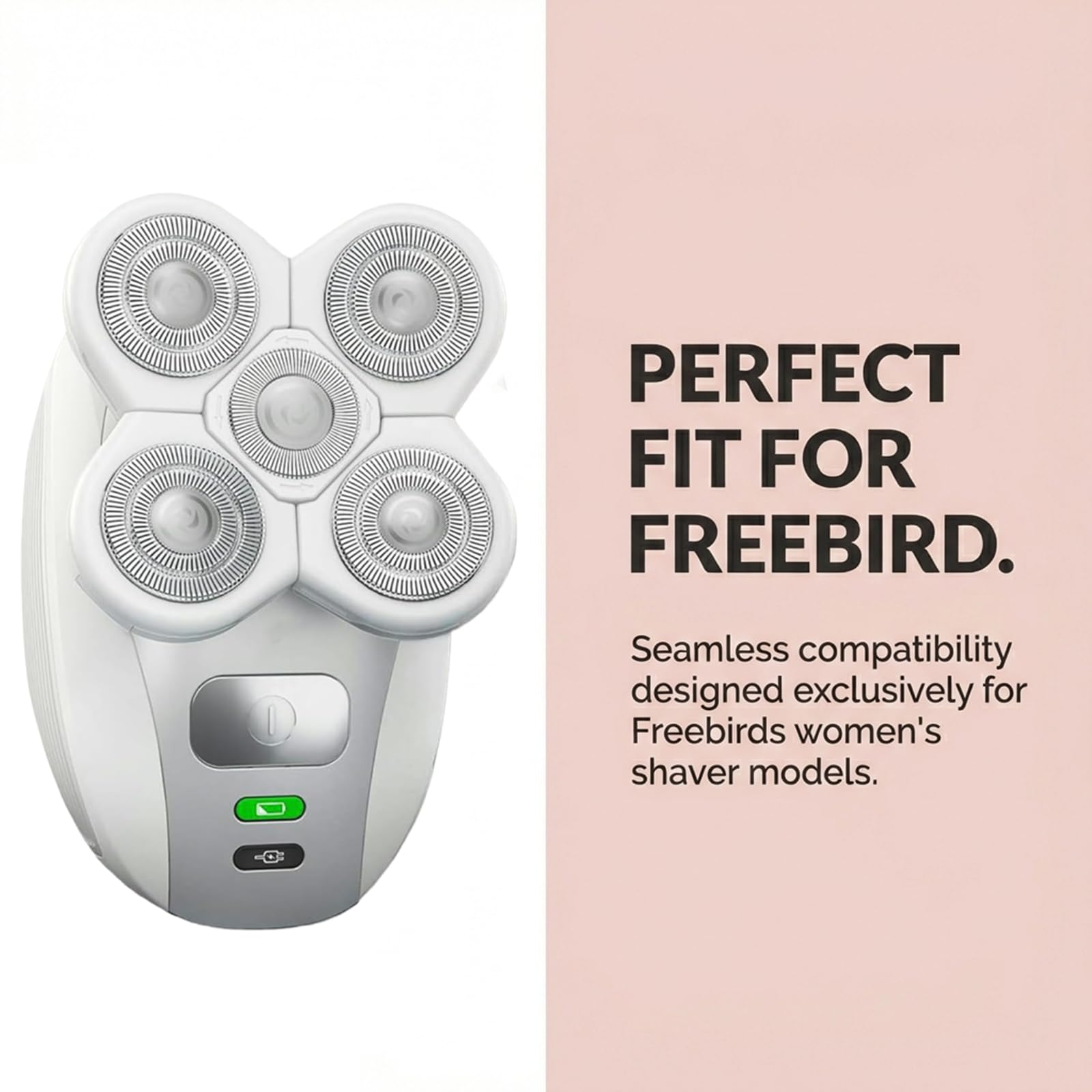 Freebird-Compatible 5-Blade Replacement Blades for Women's Shaver