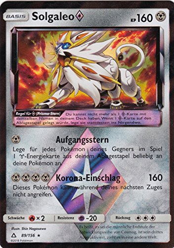 Preisvergleich Produktbild 89 / 156 - Solgaleo - Prism Rare - Pokemon - Deutsch - Ultra-Prisma