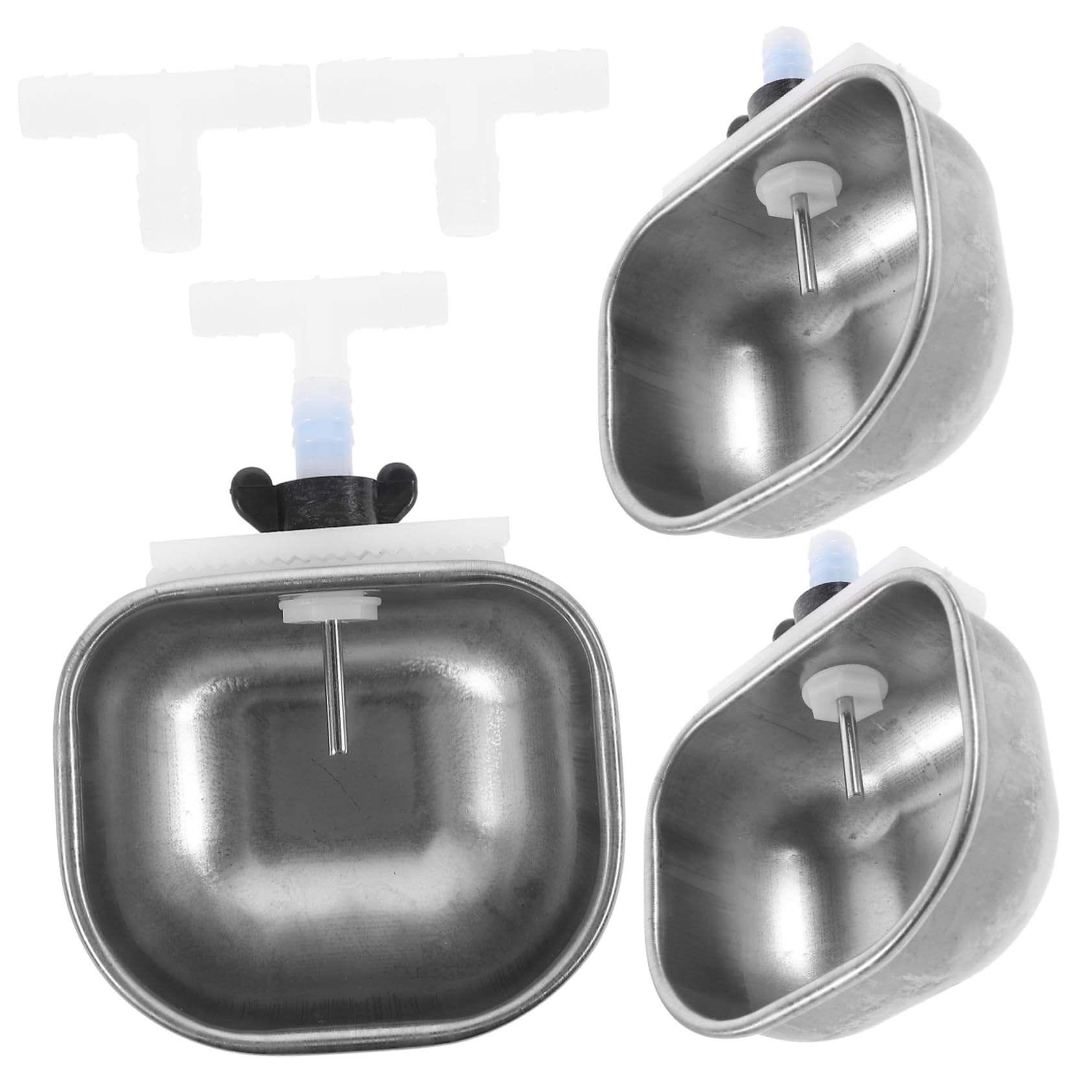 BESTonZON Rabbit Water Drinking Bowl Set Automatic Feeder Pet Water Dispenser Large Capacity Easy Install