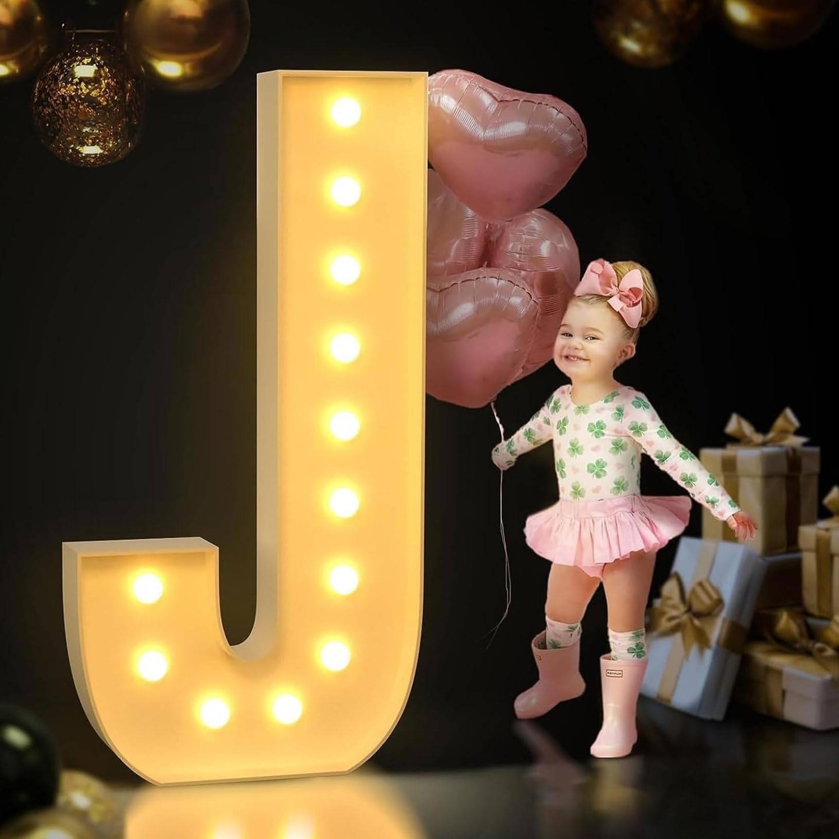 Amazon.com : Light Up Letter J, LED Alphabet Lights Marquee