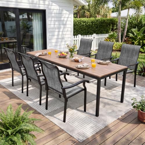 Image of UDPATIO Patio Dining Chairs Set of 2, Dark Grey
