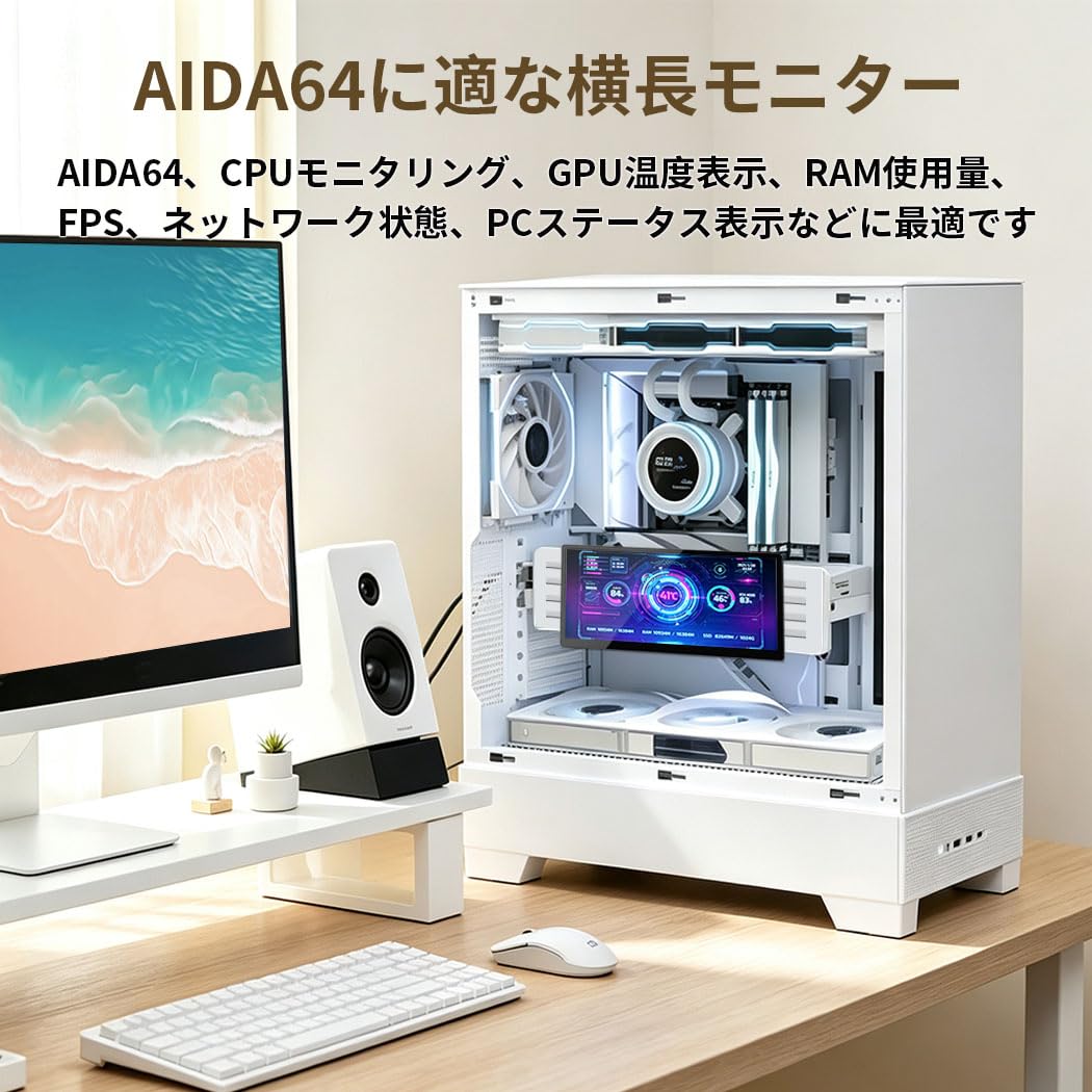 Amazon.co.jp: Cuviewモバイルモニター タッチ 10.1インチ 横長 サブ