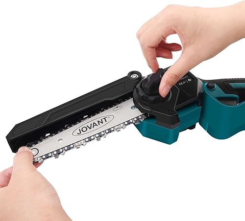 Miniatura 5 de Reemplazo de cadena de mini motosierra de 6 pulgadas, 2 cadenas para mini motosierra inalámbrica, paso LP de 14 pulgadas, 36 eslabones de