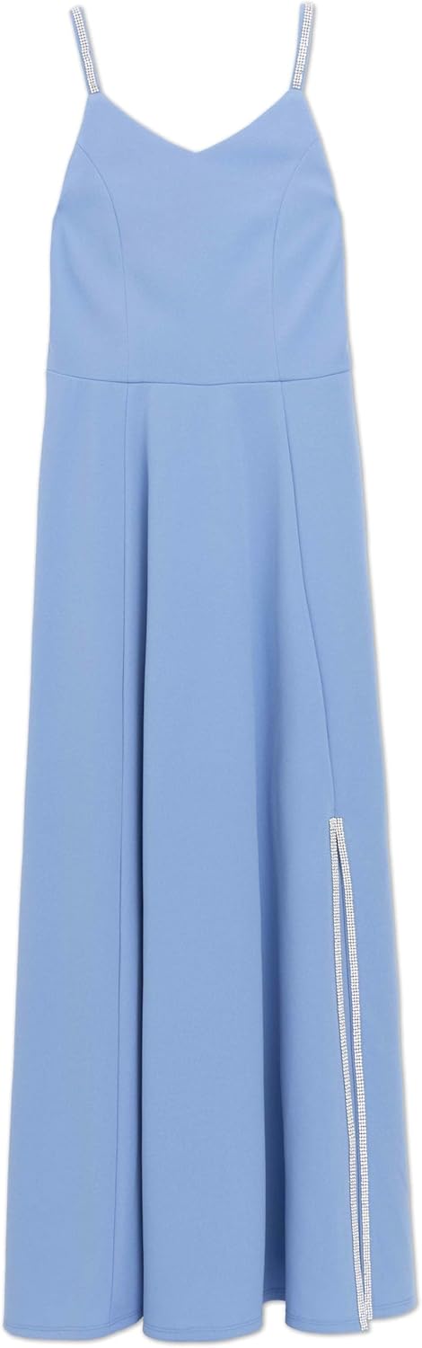 Speechless Girls' Full Length Maxi Scuba Crepe Party Dress