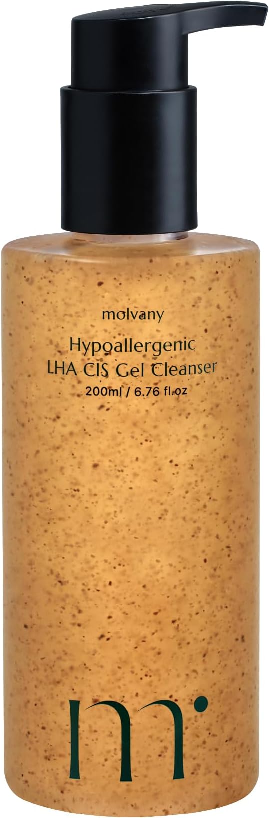 molvany LHA CIS Gel Cleanser - Low pH Korean Facial Wash Skincare for Pore Shrinking, Face Moisturizing, Makeup, Whitehead & Blackhead Remover - 6.76 fl. oz