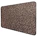 DOMOPRIMA® Fußmatte 60x40 cm Dunkelbraun – Waschbare Schmutzfangmatte aus Mikrofaser, rutschfest und extra saugstark, 7 mm flach, Türmatte für Eingang, Flur, Küche, Bad und Haustier