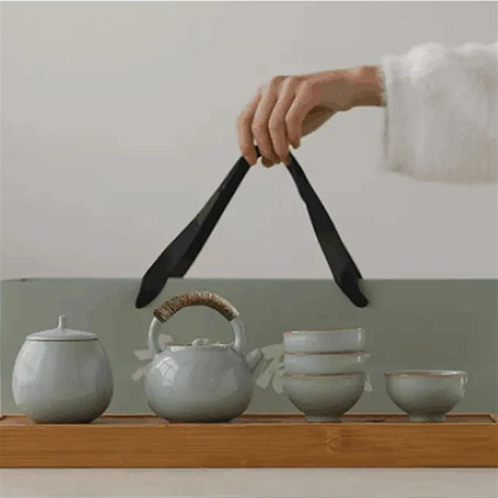 Théières Ensemble Complet Service Thé Kung Fu Encens Accompagné Main Assiette Cadeau Réunion Voyage Théière Service A Thé