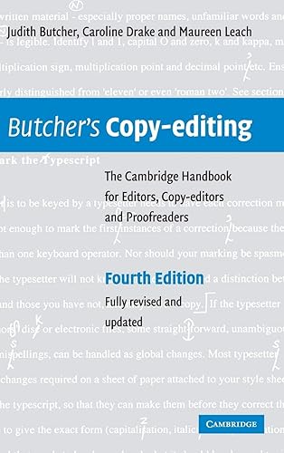 Butcher's Copy-editing: The Cambridge Handbook for Editors, Copy-editors and Proofreaders