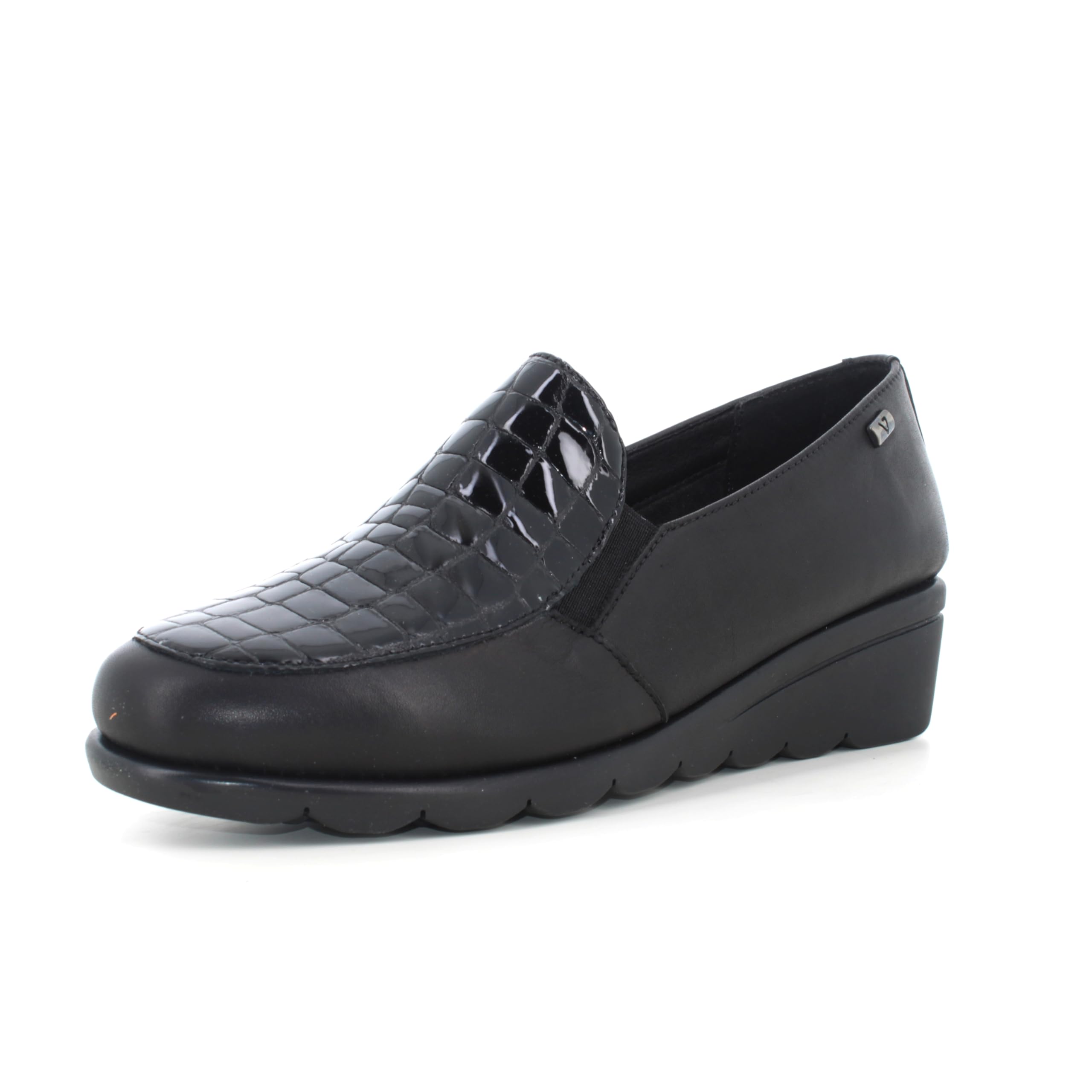 Valleverde Mocassini Donna VS10301E Pelle Nero Calzature Casual