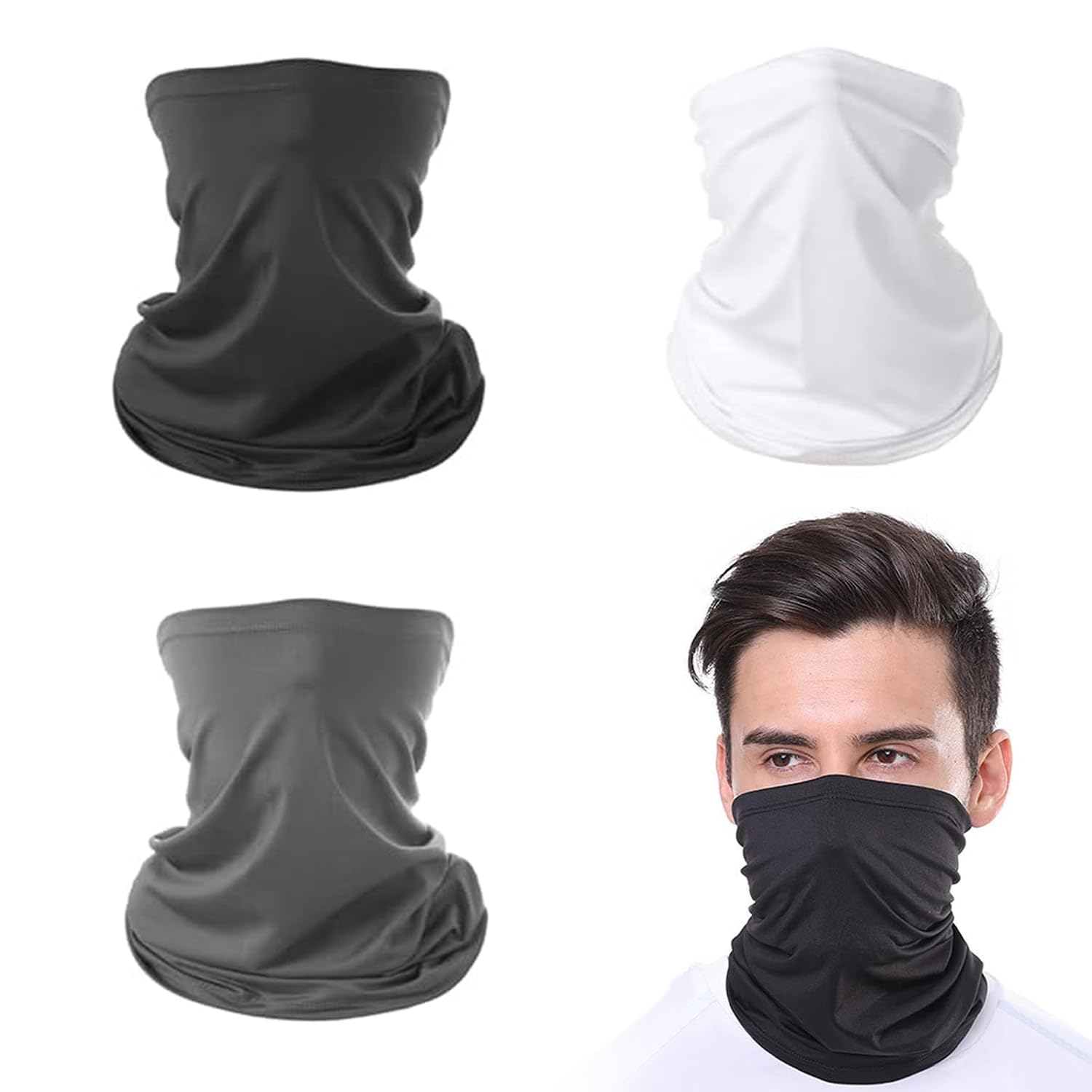 Sponsored Ad – Men Neck Gaiter Mask 3 Pack Neck Scarf Face Cover for Men and Women,Unisex Sun Protection Bandana,UV Protection Headband Scarf Breathable Balaclava for Fishing Hiking Running Cycling