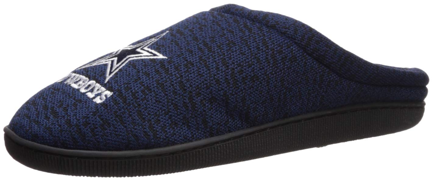 FOCO NFL mens Poly Knit Cup Sole Slipper