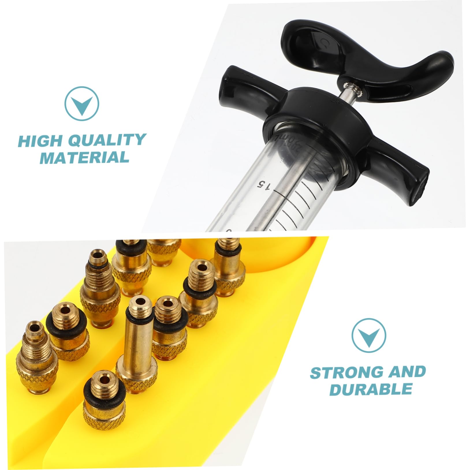 Kit de Purga de Frenos de Disco para Bicicletas Adaptador, Botella de Aceite y Embudo, Herramienta Profesional para Mantenimiento de Frenos