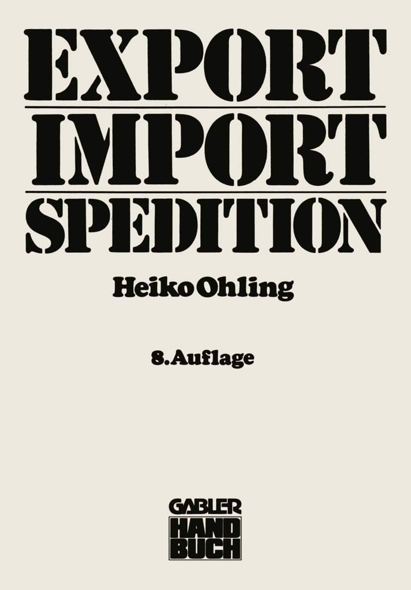 Export — Import — Spedition (German Edition)