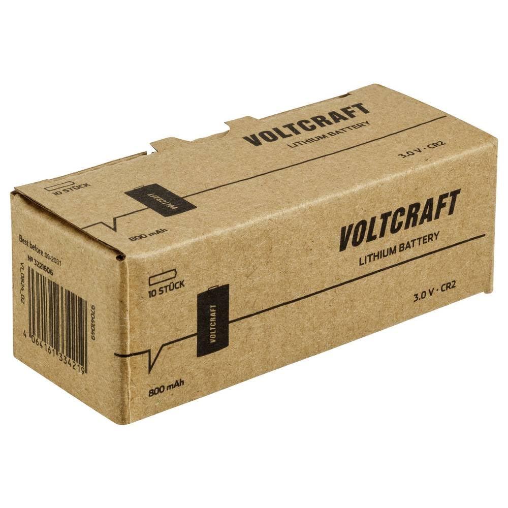 VOLTCRAFT CR2 Pile Photo CR 2 Lithium 800 mAh 3 V 10 pc(s)