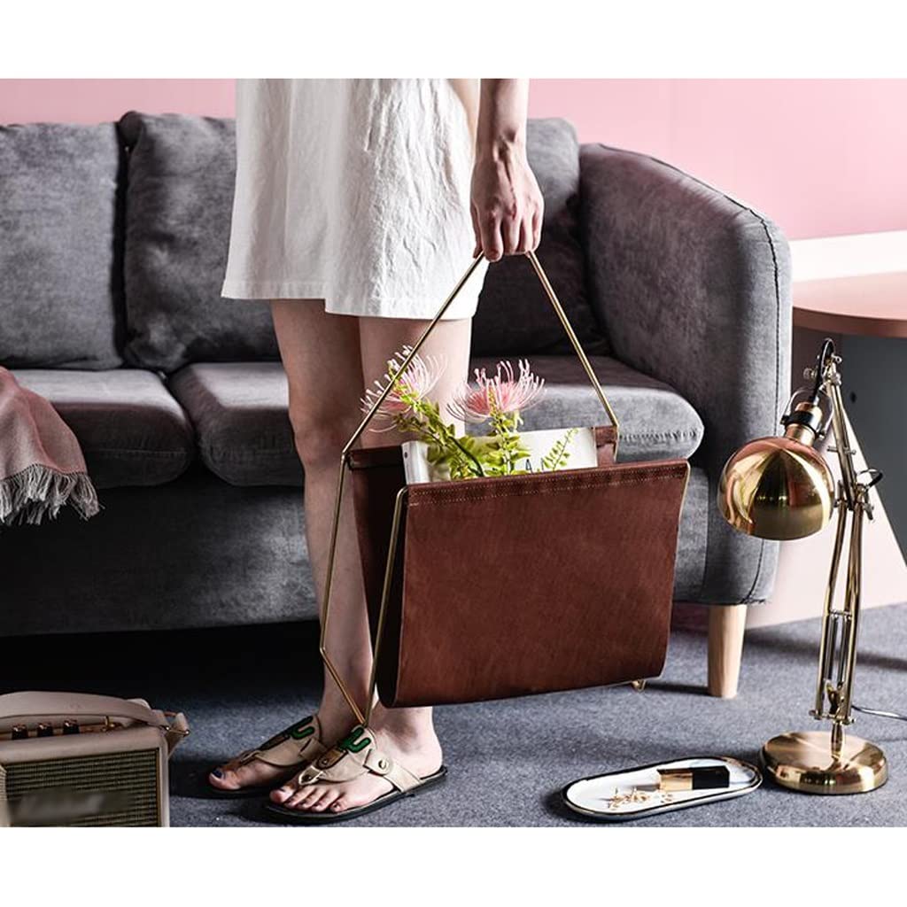 Saturey Rastrelliera per Documenti Nordic Modern Metal Magazine Magazine Storage Retro Desktop Porta di giornali Display Display Creative Handshelf, for Home Divano Office Organizzatore da Scrivania