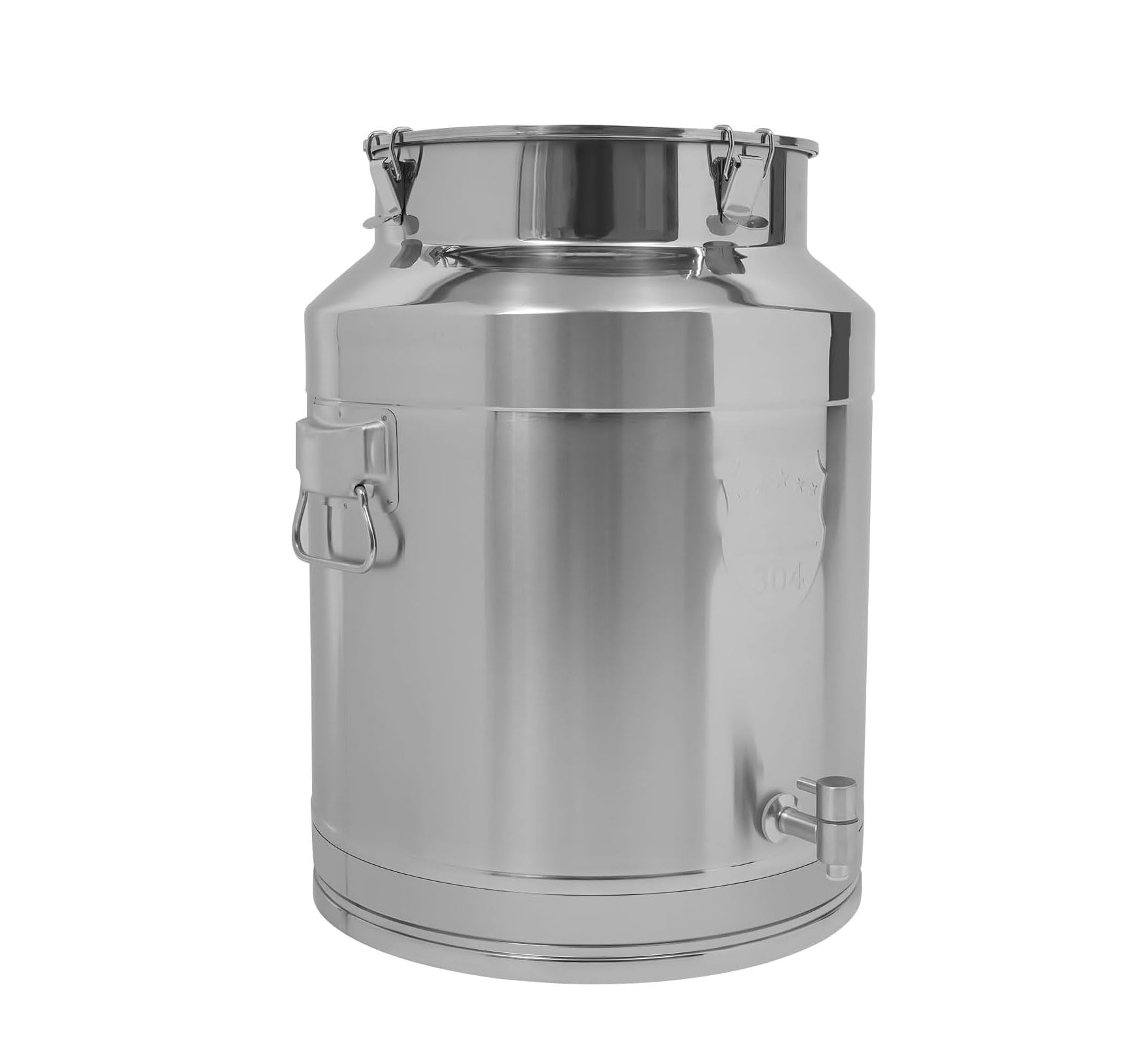 SaryEdge Stainless Steel Milk Can Storage Container with Sealed Lid 40L Capacity Ideal for Home and Commercial Use Pail and Milk Jug,60L,60L