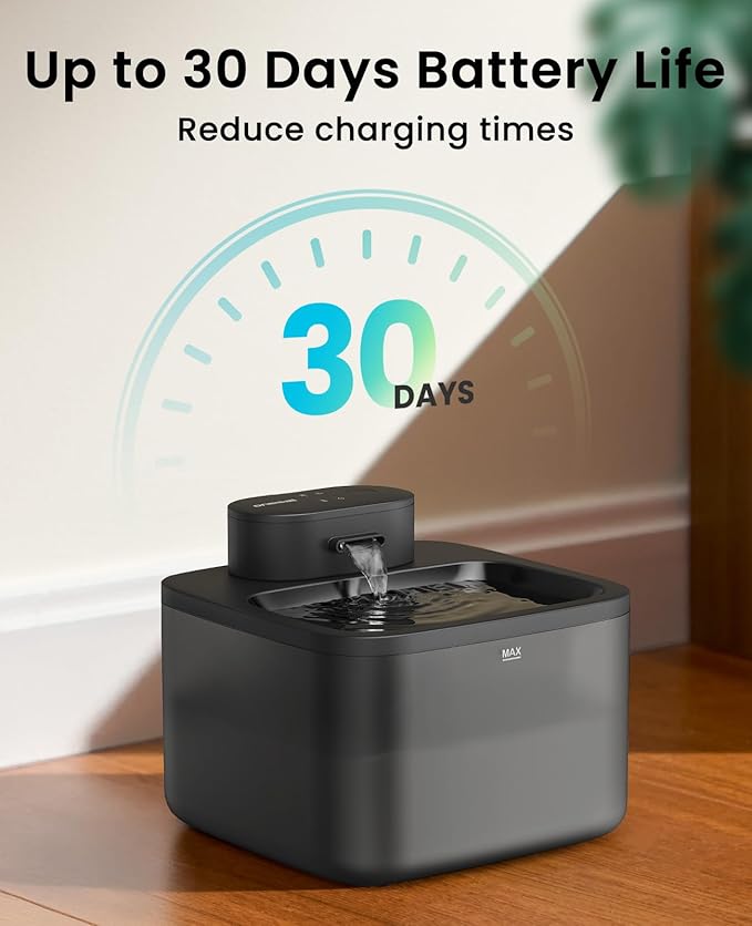 Bomba de repuesto para fuente de agua para gatos oneisall, inalámbrica, 3.5L miniatura 5