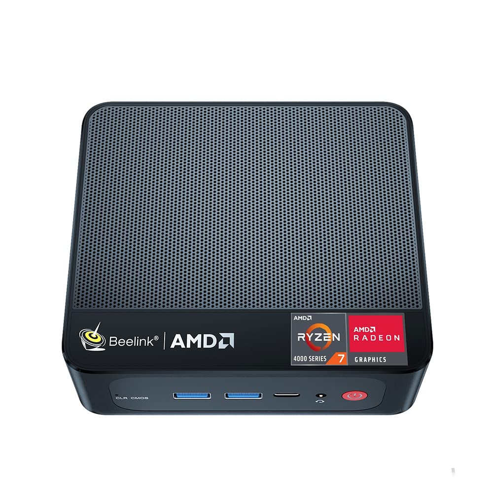 Beelink Mini PC SER4 AMD Ryzen 7 4700U Up to 4.1GHz 8C/8T,SER4 16GB RAM 500GB SSD Graphics 7core 1600 MHz,M.2 SSD NVME 2280GB Mini Computer WiFi 6E BT5.2