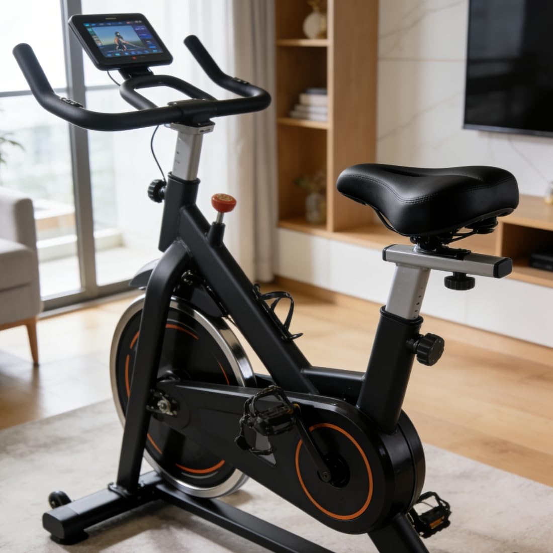 Triangle Heimtrainer-Sitzkissen, Indoor-Radsattel, Ersatz für Damen und Herren, Fahrradzubehör