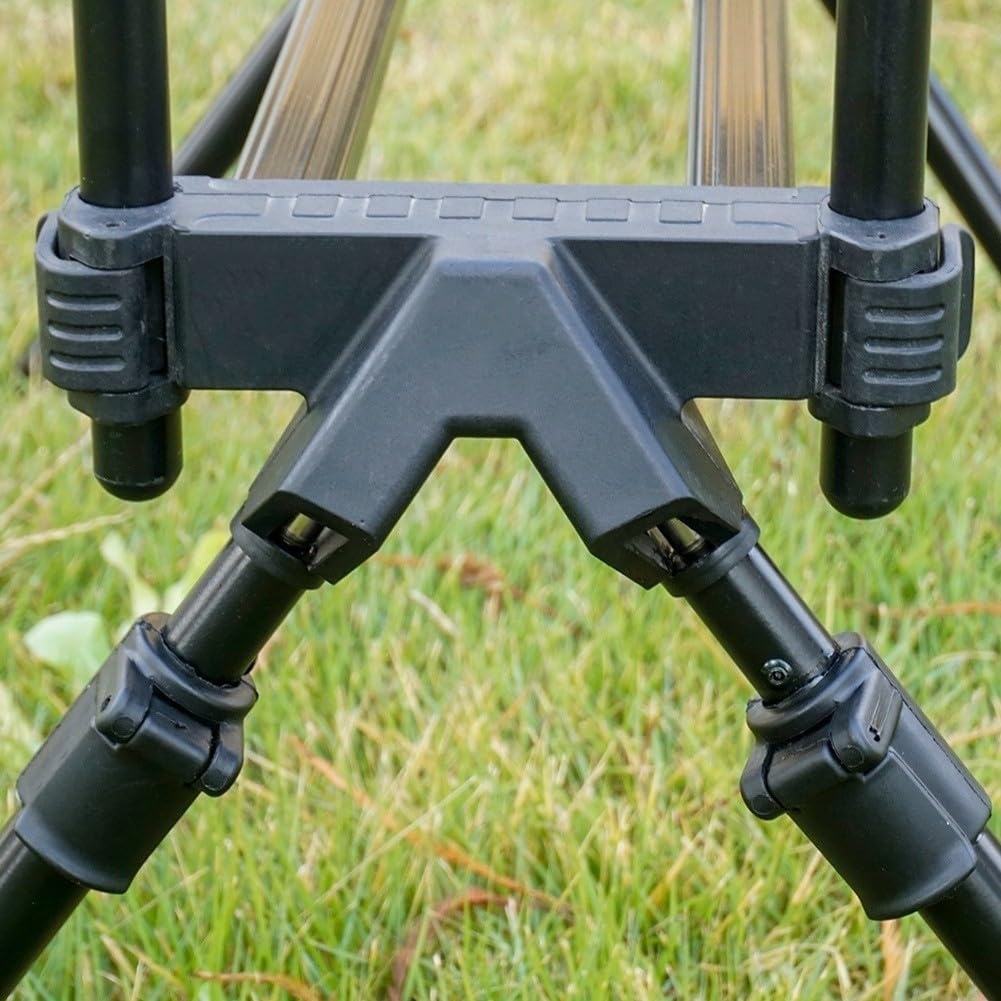 Teleskopowy stojak na wędkę ze stopu aluminium, składana podpórka na wiele biegunów, regulowana długość, akcesoria do wędkowania na zewnątrz, 56 x 25 cm