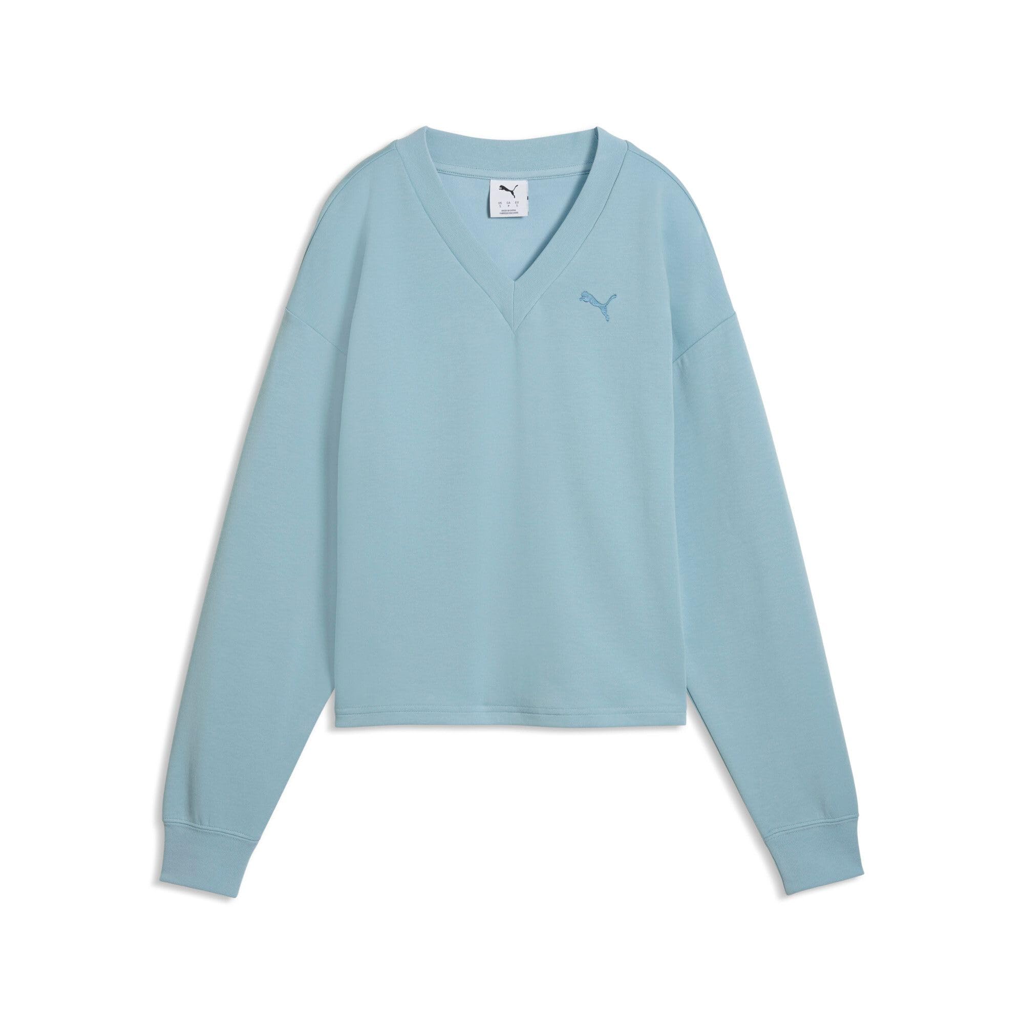 PUMA ESS ELEVATED Comfort V-neck Crew DK