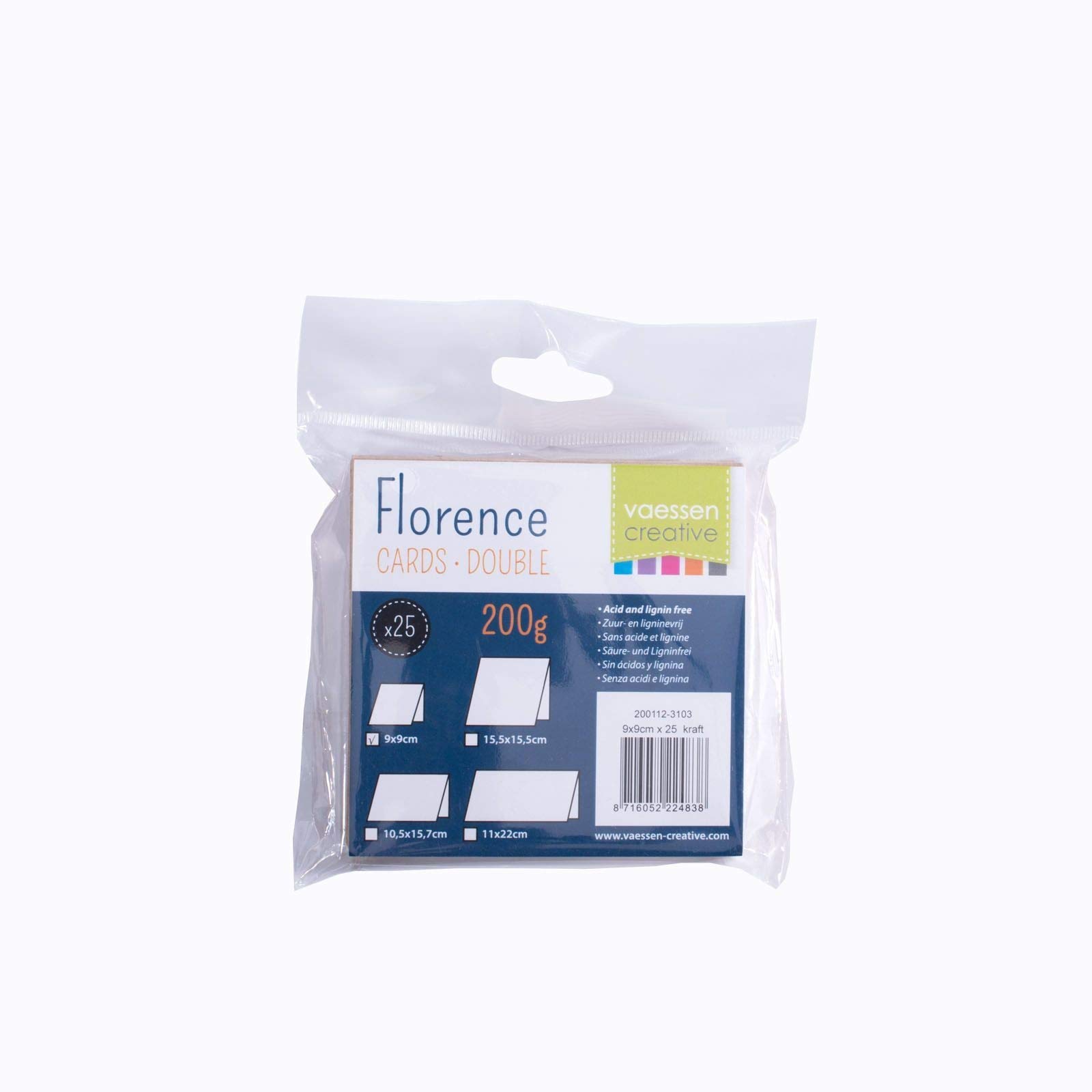 Biglietti Kraft Florence 200gsm - 10x9cm Per Biglietti Auguri E Inviti, Con Scatola - Foto 2