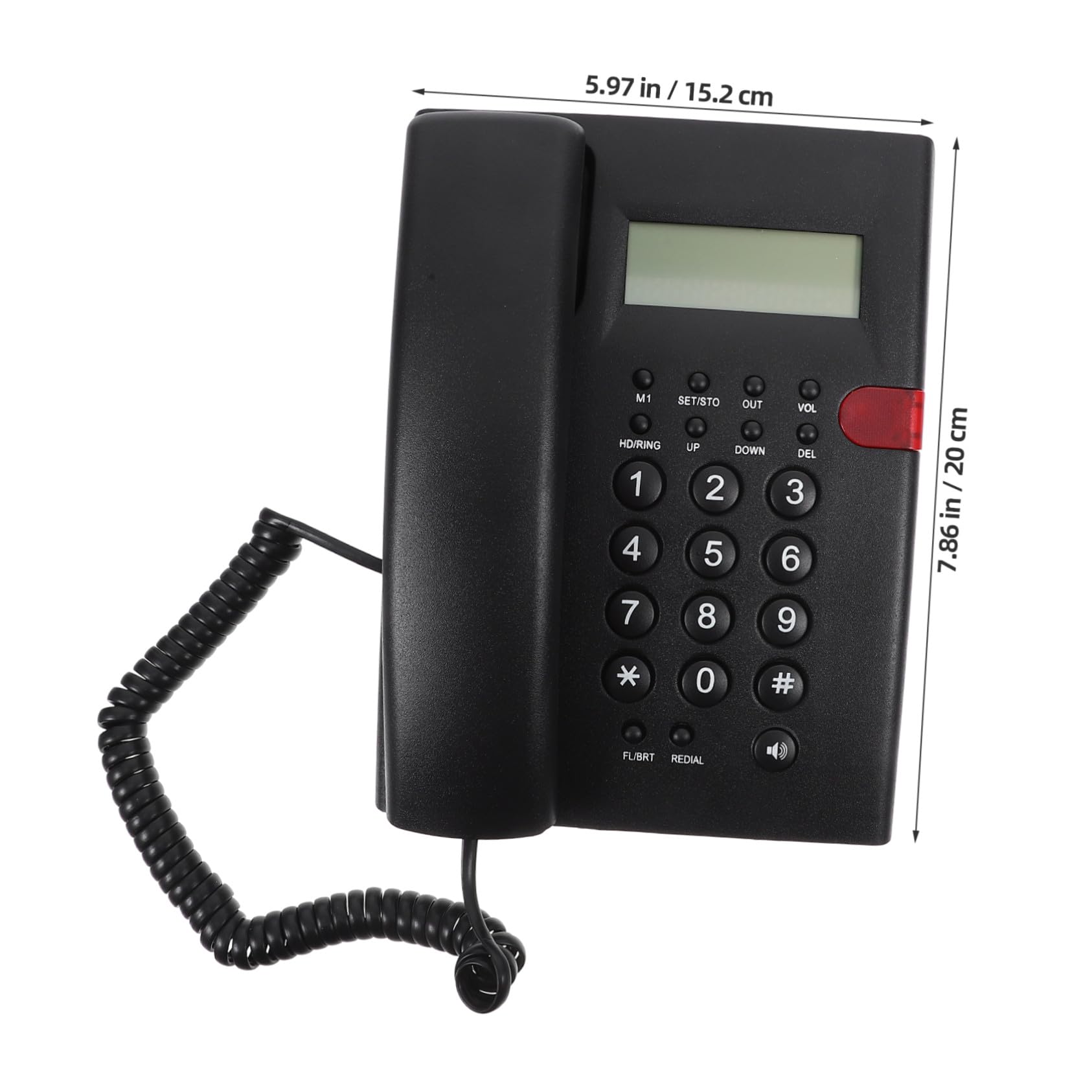 4 Set Telefono con per Anziani Grandi Display Chiamata Vivavoce per Hotel Telefono Affidabile e Facile da Usare