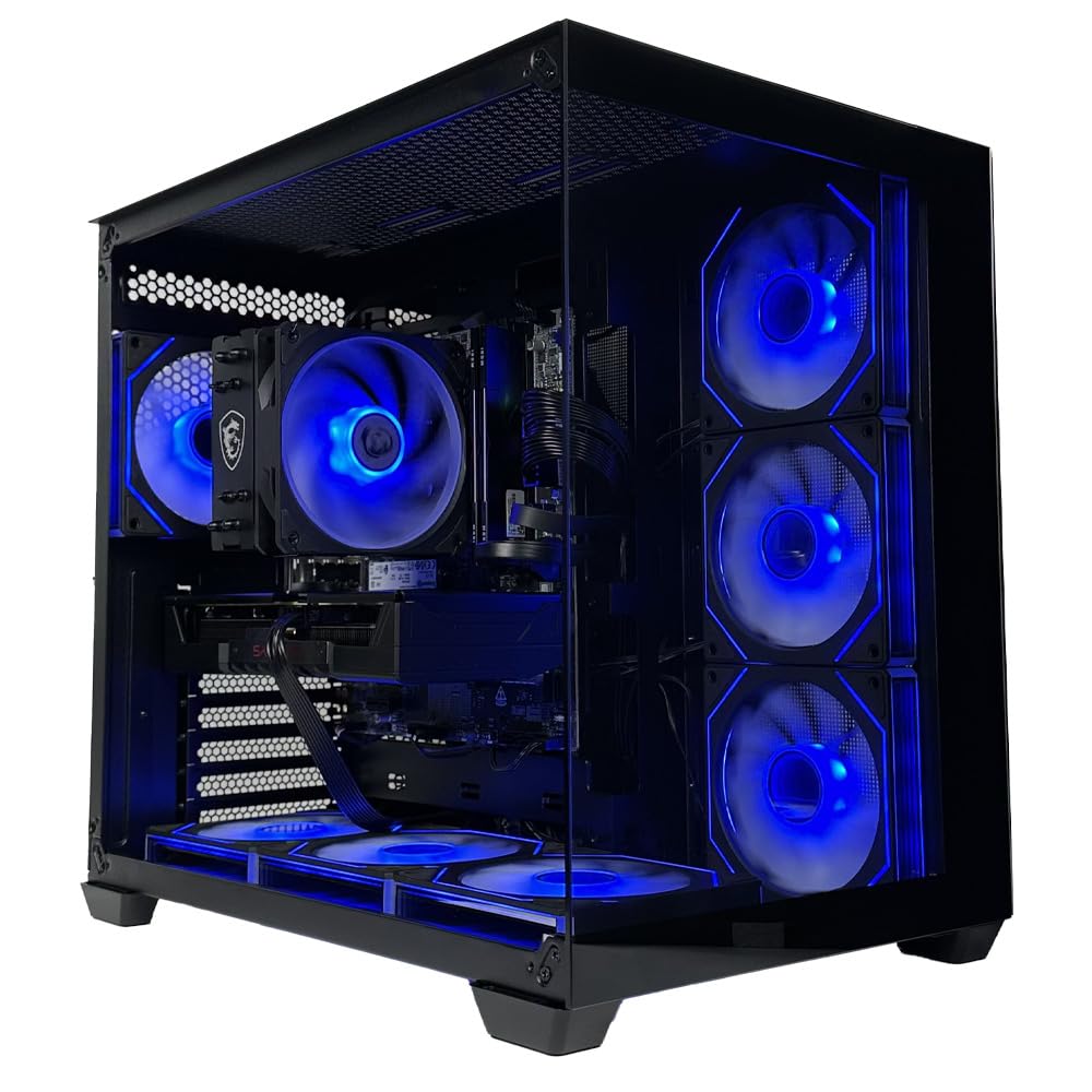 PJ DIGITAL STORE GLADIO P5 - Pc gaming i7 14700F, Rtx 5060 Ti 8Gb, Ram 32Gb DDr5 6000Mhz, Ssd 1000 Gb NVMe, Dissipatore ad Aria, Windows 11 Pro, Pc desktop gaming, 20 core, fino a 5.40Ghz