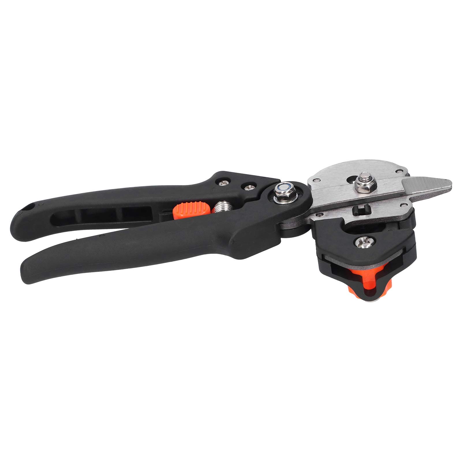 Wakects Set di Attrezzi per Innesto da Giardino, Cesoia per Innesto in ABS con Taglio Preciso, Kit per Tagliare Rami da 5 Pezzi, 543 G con Custodia per Giardinieri, Frutteti, Vivai (BLACK)