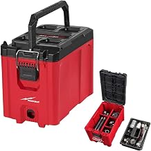 48-22-8422 Compact Tool Box FOR Milwaukee PACKOUT Impact Resistant Modular Storage Case 75 lb Capacity IP65 Weather Seal