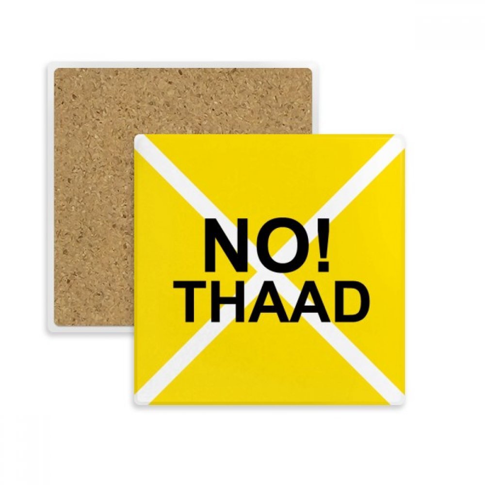 Coaster jaune pacifisme pour table de salon et bureau moderne